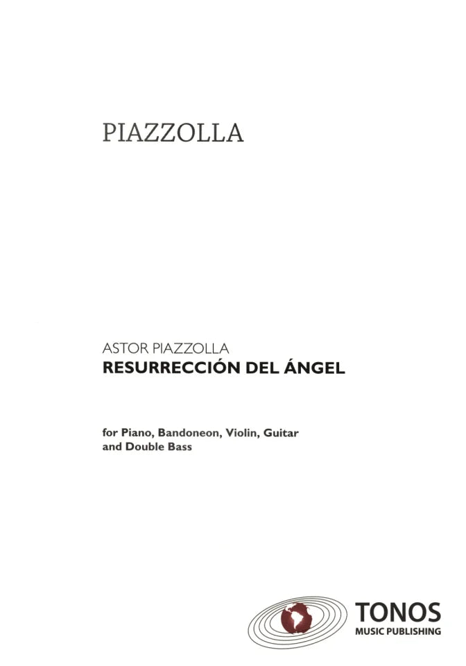 Resurreccion del angel by Astor Piazzolla. Double Bass - Sheet Music