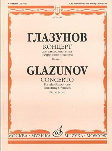 Concerto for alto-saxophone and string orchestra. Pianoscore.