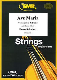 Ave Maria (Oliver) By Franz Schubert. For Violoncello & Piano. Swiss Import. Grade 3.5. By Franz Schubert
