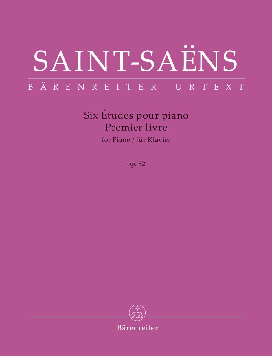 Six Études for Piano, Op. 52. By Camille Saint-Saëns