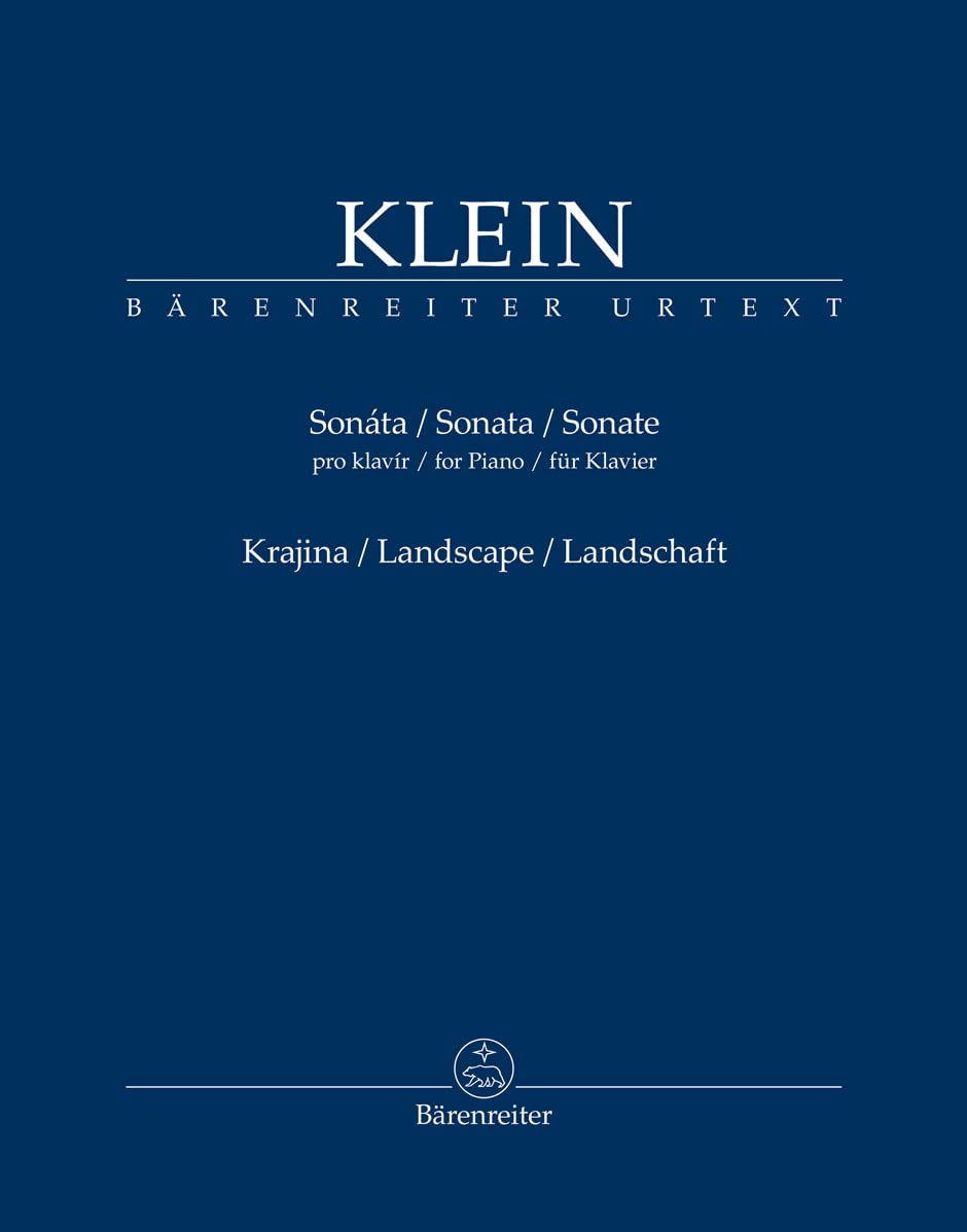 Sonata for piano. Landscape. By Klein.