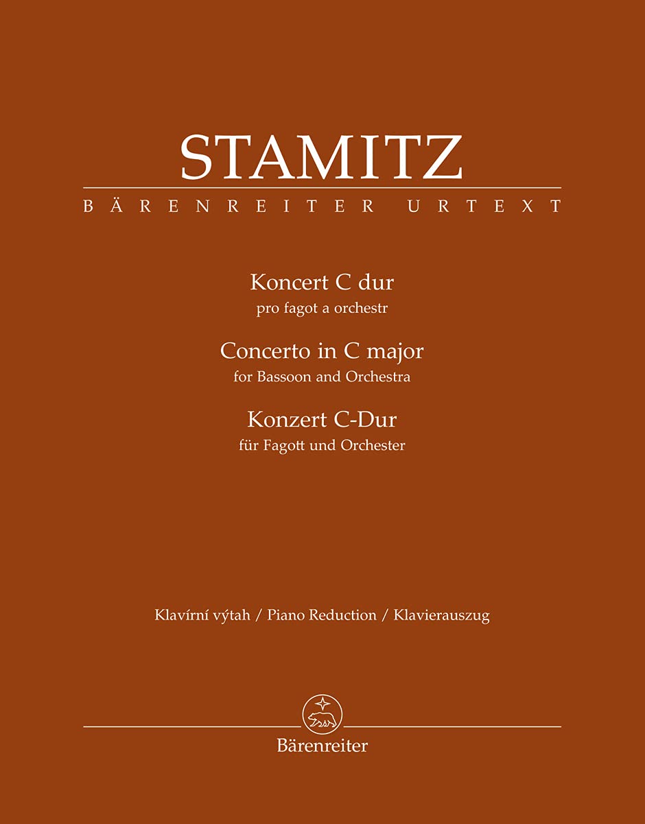 Concerto for Bassoon and Orchestra in C major by Carl Stamitz. Bassoon Solo - Sheet Music