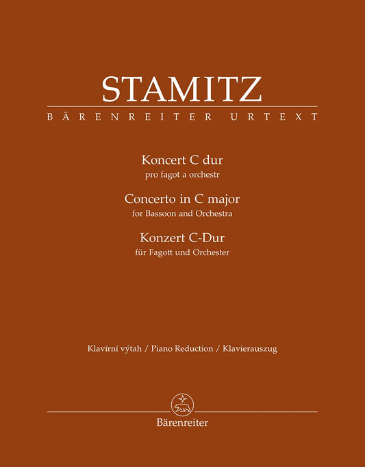 Concerto for Bassoon and Orchestra in C major by Carl Stamitz. Bassoon Solo - Sheet Music