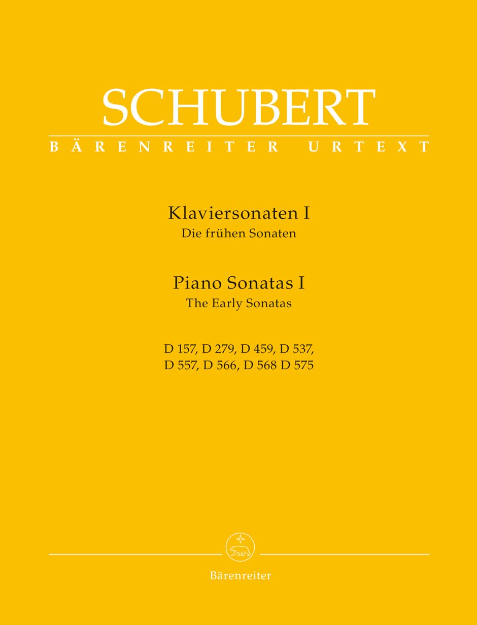 Piano Sonatas 1. The Early Sonatas. By Schubert.