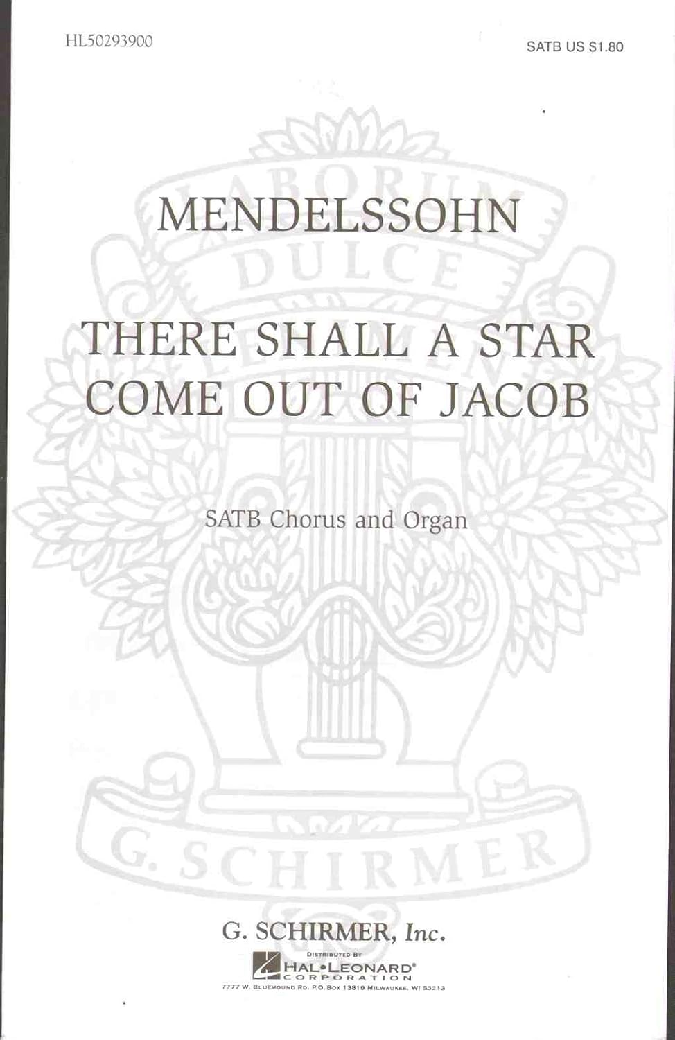 There Shall a Star Come Out of Jacob by Felix Bartholdy Mendelssohn. 4-Part - Sheet Music