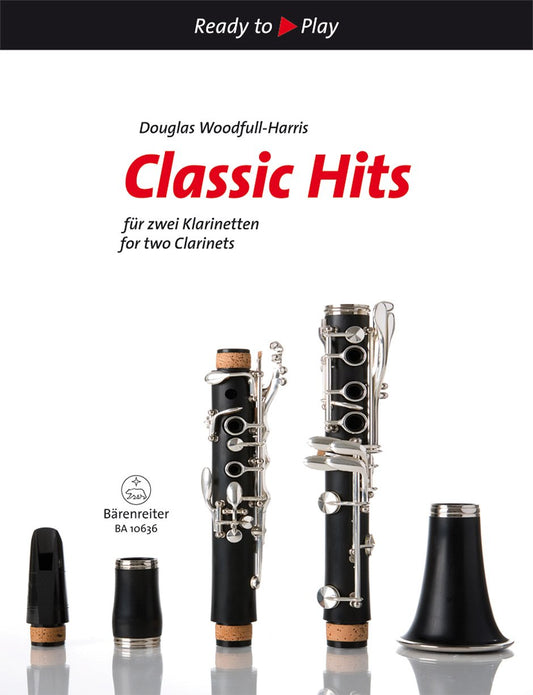 Classic Hits für zwei Klarinetten: Partitur Woodfull-Harris, Douglas