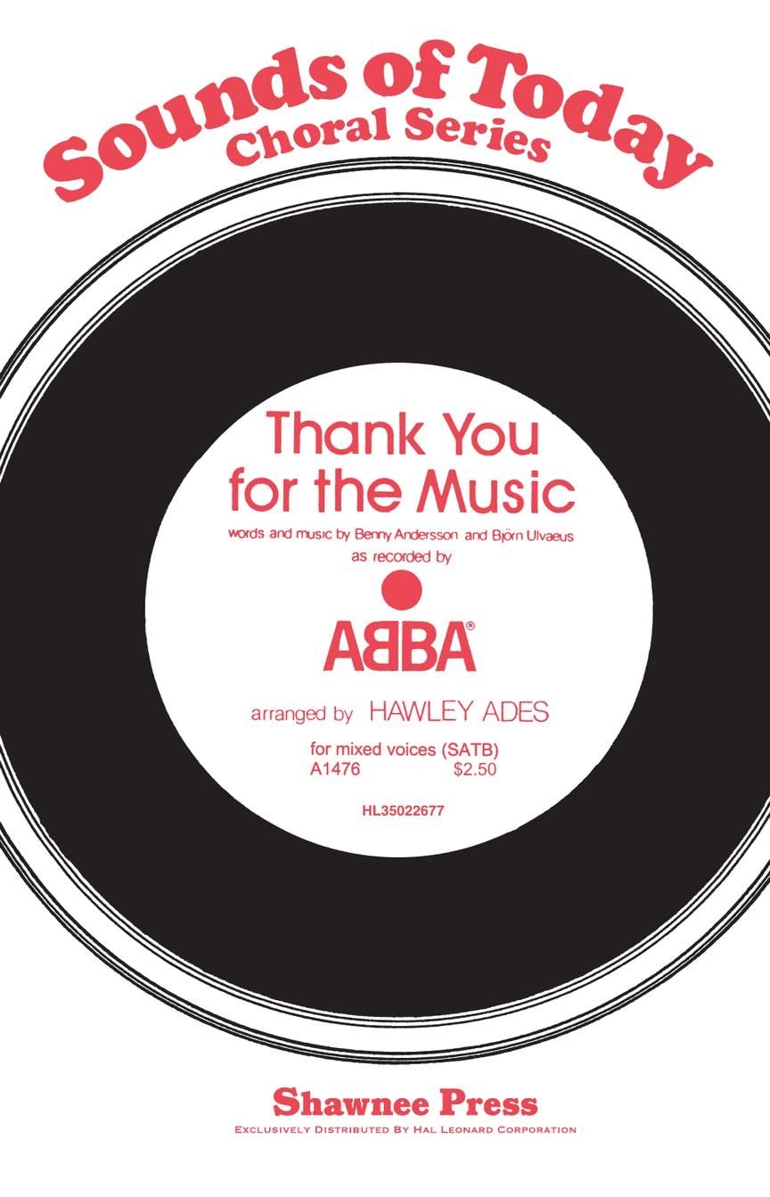 Thank You for the Music by ABBA 4-Part - Sheet Music By ABBA