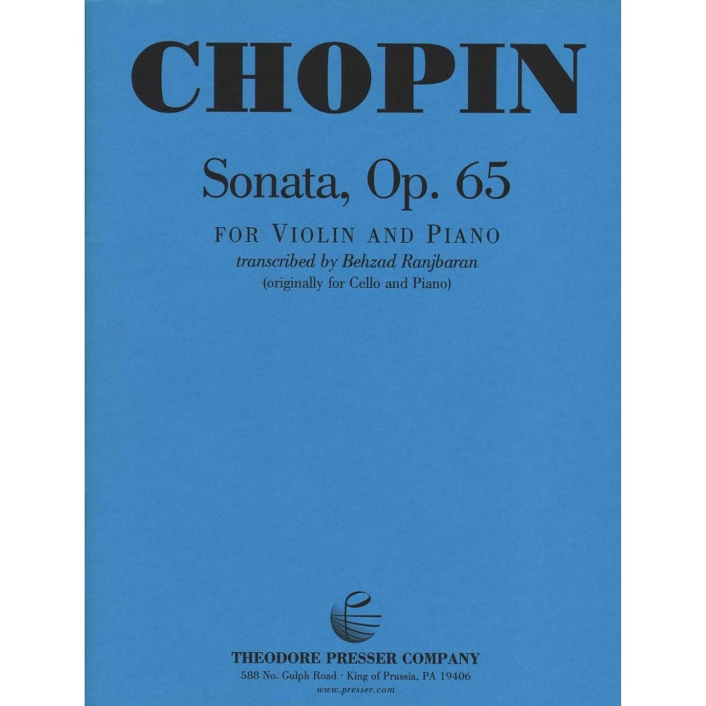 Chopin: Sonata, Op. 65. By Frédéric Chopin