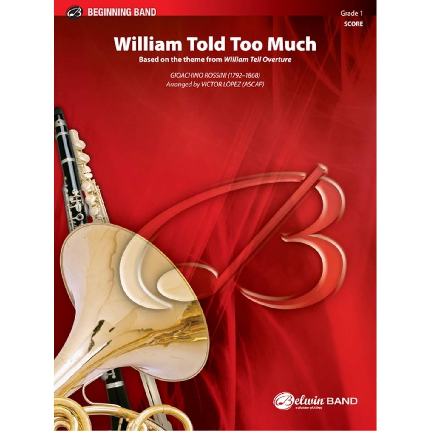 William Told Too Much. Based on the theme from William Tell Overture. By Gioachino Rossini / arr. Victor López