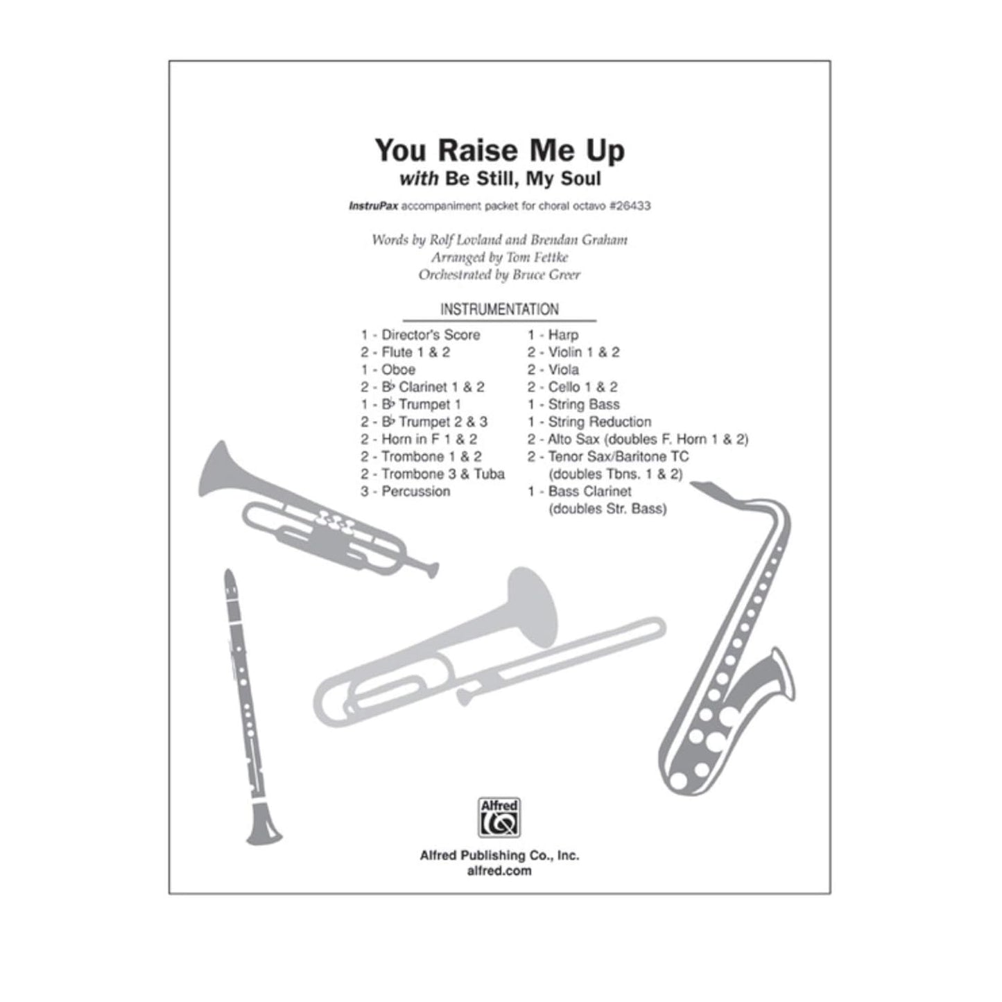 You Raise Me Up, with Be Still, My Soul by Rolf Lovland Choir - Sheet Music