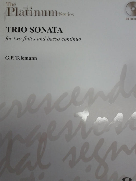 Trio Sonata Book With CD Flute. By Georg Philipp Telemann