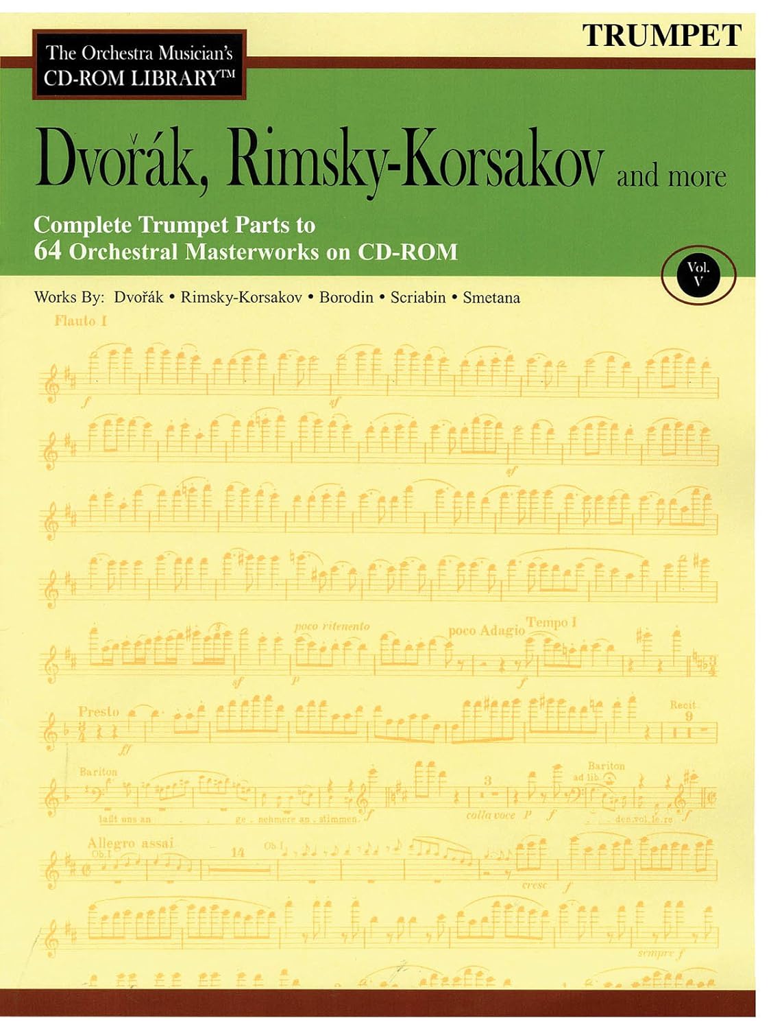 Dvorak, Rimsky-Korsakov and More - Volume 5: The Orchestra Musician's CD-ROM Library - Trumpet Dvorak, Antonin and Rimsky-Korsakov, Nicolai