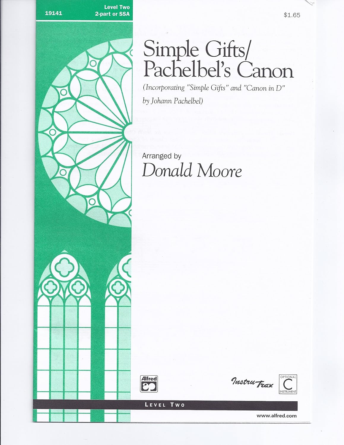 Simple Gifts / Pachelbel's Canon by Donald Moore 2-Part - Sheet Music