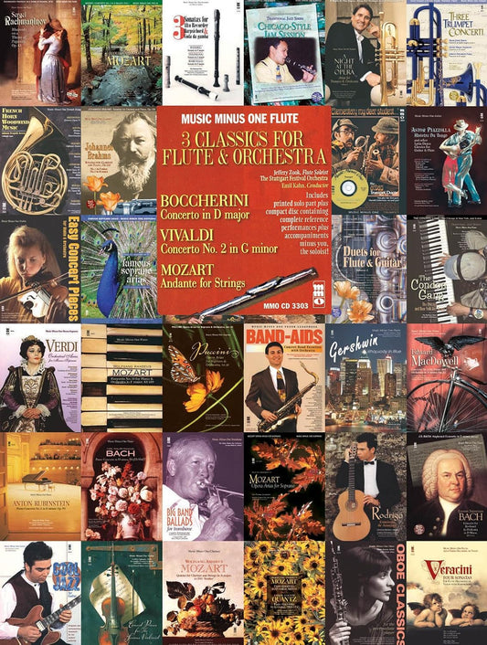 Boccherini, Vivaldi and Mozart: 3 Classics for Flute and Orchestra: Music Minus One Flute (Music Minus One (Numbered)) Amadeus Mozart, Wolfgang; Vivaldi, Antonio and Boccherini, Luigi