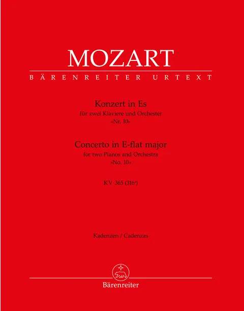 Concerto for two Pianos and Orchestra no. 10 E-flat major K. 365 (316a).