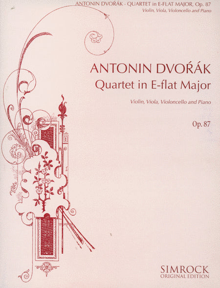 Piano Quartet in E-flat Major, Op. 87. Set of Parts - Sheet Music