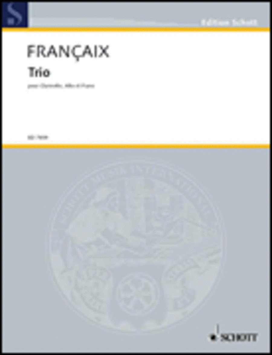 Trio. Score and Parts by Jean Francaix Set of Parts - Sheet Music