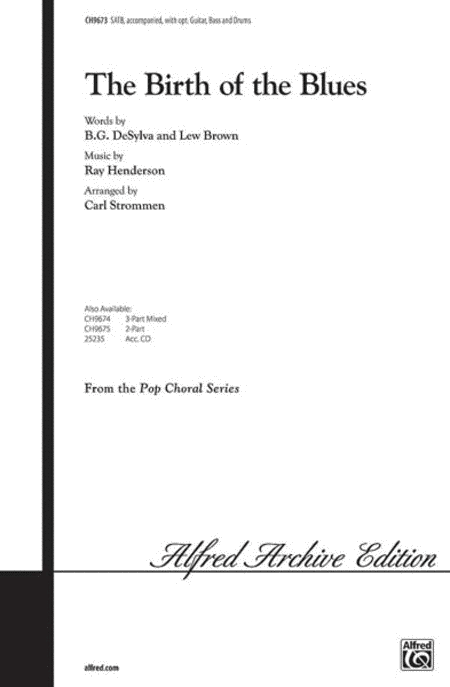 The Birth of the Blues by Carl Strommen 4-Part - Sheet Music