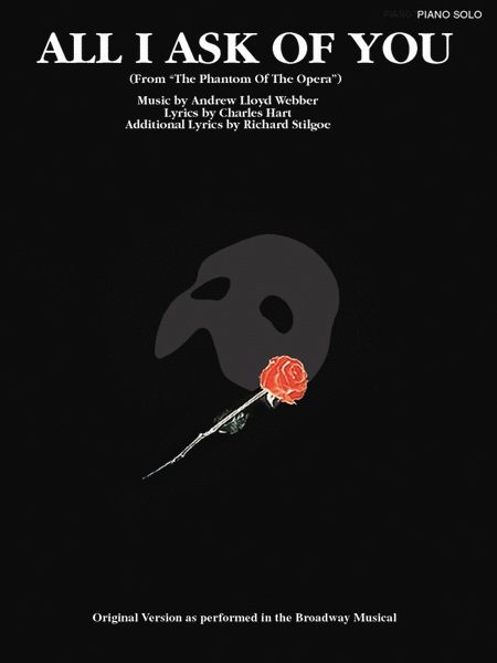 All I Ask of You From Phantom of the Opera by Barbra Streisand Piano Solo - Sheet Music