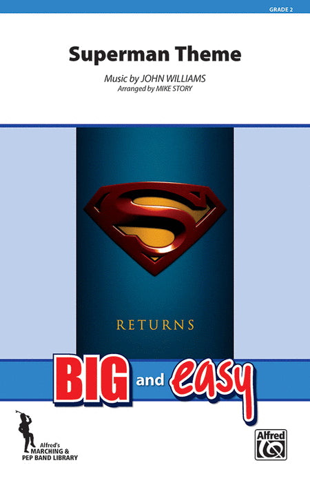 Superman Theme by John Williams. Marching Band - Sheet Music