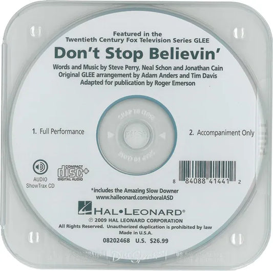 Don't Stop Believin'  ShowTrax CD. Jonathan Cain_Neal Schon_Steve Perry