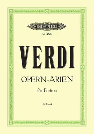 20 Baritone Arias. Composer: Verdi
