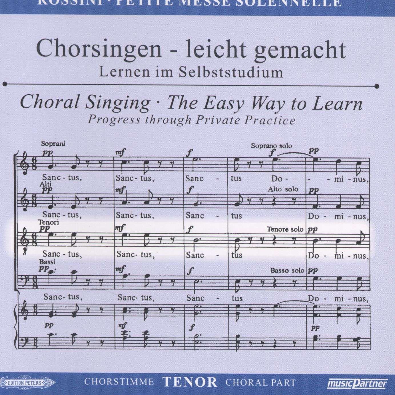 Petite Messe Solennelle. G. ROSSINI. CHORSTIMME TENOR