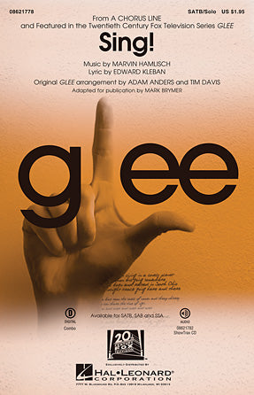 Sing! from A Chorus Line by Glee Cast SAB - Sheet Music By Marvin Hamlisch