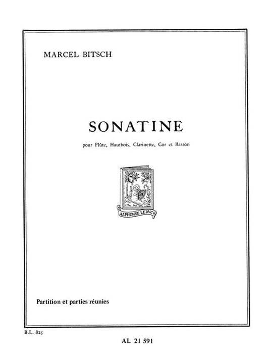 Sonatine pour flûte, hautbois, clarinette, cor et basson. By Marcel Bitsch