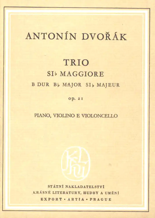 Klaviertrio B Flat Major, Op. 21 [Paperback] Antonín Dvořák