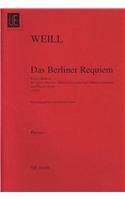 Das Berliner Requiem Study Score Weill, Kurt