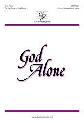 God Alone Composed By Randy Cox. Arranged By Kris Crunk. For Unison/2-part Choir and Piano. Sacred Anthem. Octavo. [Paperback] Randy Cox and Kris Crunk