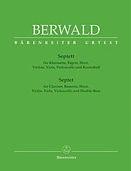 Septet for clarinet, bassoon, horn, violin, viola, violoncello, and double-bass / Franz Berwald ; [vorgelegt von Hans Eppstein].
