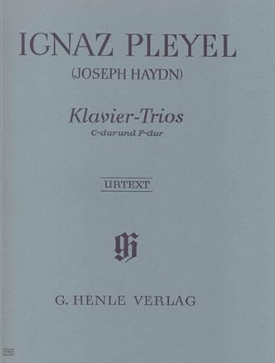 Piano Trios (previously attributed to Joseph Haydn)violin, cello and piano (English and German Edition) [Sheet music] Pleyel, IgnazStockmeier, Wolfgang(E)