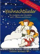 Weihnachtslieder (Mit 2.stimme). (Christmas Songs (With 2.voice). For Flute and Piano. [Paperback] Various