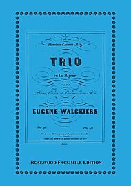 Trio, Op. 96 By Eugene Walckiers. For Violin (Clarinet), Cello (Viola) and Piano. [Spiral-bound] EUGENE WALCKIERS