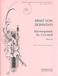 Piano Quintet No. 2, Op. 26 (Score and Parts) [Paperback] Ernst Von Dohnanyi and Ern.