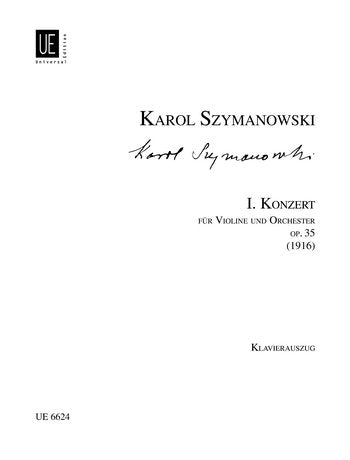 Szymanowski: Violin Concerto No. 1, Op. 35 (Solo Part with Piano Reduction) [Sheet music] Karol Szymanowski and Eugenia Uminska