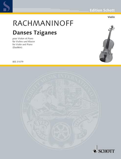 Danses Tziganes: No. 2. violin and piano. [Sheet music] Dushkin, Samuel and Rachmaninoff, Serge