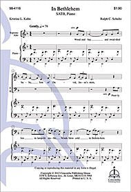 In Bethlehem Composed By Ralph C. Schultz. For Satb Choir, Piano. Octavo. [Paperback] Ralph C. Schultz