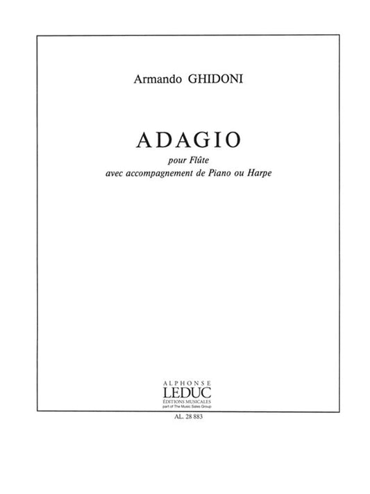 Ghidoni: Armando Adagio Flute & Piano or Harp Book [Paperback] Armando Ghidoni