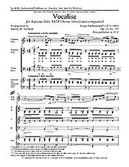 Vocalise Composed By Sergei Rachmaninoff. Arranged By Stanley M. Hoffman. For Soprano Voice Solo, Satb Chorus (Divisi) a Cappella. Secular, Concert. Moderately Difficult. [Paperback] Sergei Rachmaninoff. and Stanley M. Hoffman