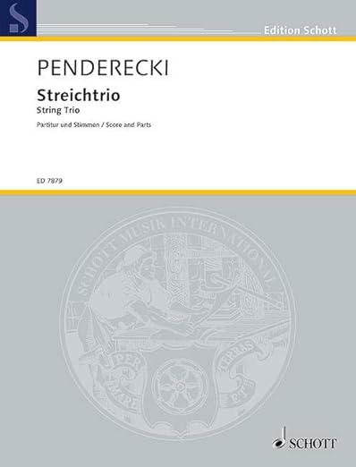 Penderecki: String Trio (Score & Set of Parts)