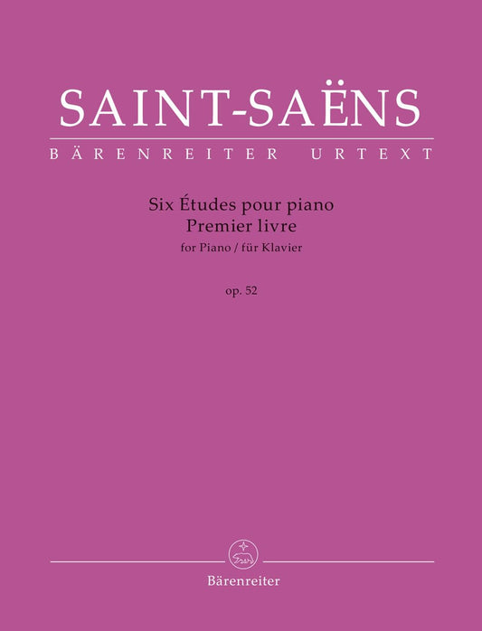 Six Études for Piano, Op. 52. By Camille Saint-Saëns