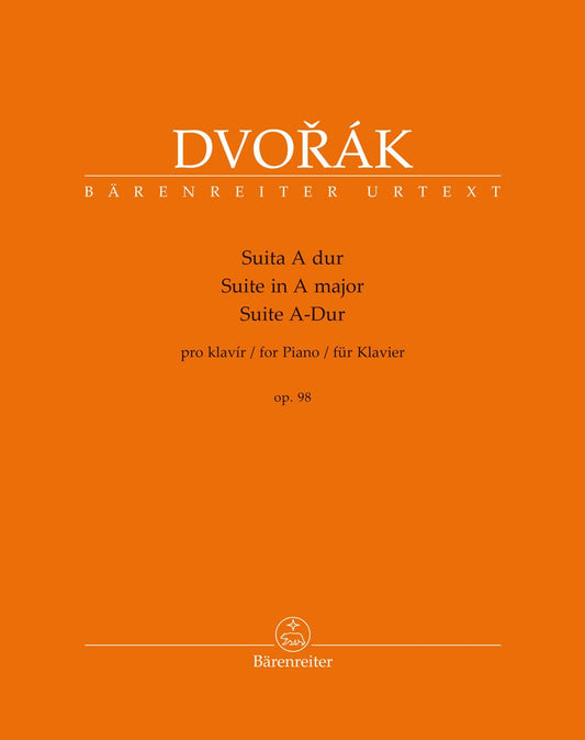Suite für Klavier A-Dur op. 98.  English edition. Antonín Dvorák (Author), Iacopo Cividini (Editor)