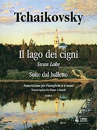 Swan Lake. Suite From the Ballet Transcribed for Piano 4 Hands. [Paperback] Peter Ilyich Tchaikovsky