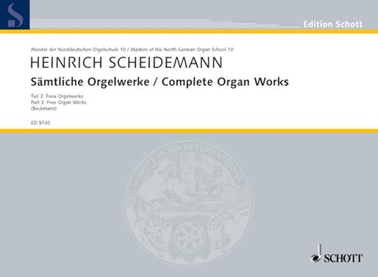SAMTLICHE ORGELWERKE 3 ORGUE [Paperback] HEINRICH SCHEIDEMANN