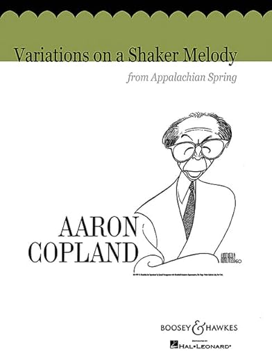 Variations on a Shaker Melody: From Appalachian Spring. QMB 236. Wind band. Partition et parties. [Sheet music] Copland, Aaron