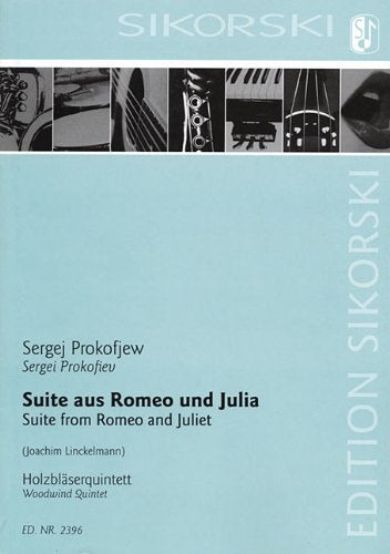 Suite from Romeo and Juliet: Woodwind Quintet Score and Parts [Paperback] Joachim Linckelmann and Prokofiev, Sergei