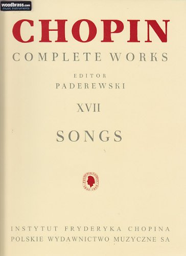 Chopin: Songs (Paderewski Edition Volume 17) [Paperback] Reduction - Paderevsky